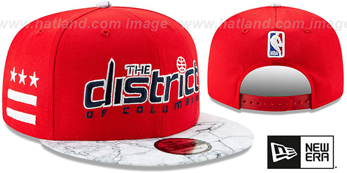 Wizards 18-19 'CITY-SERIES' SNAPBACK Red-White Hat by New Era