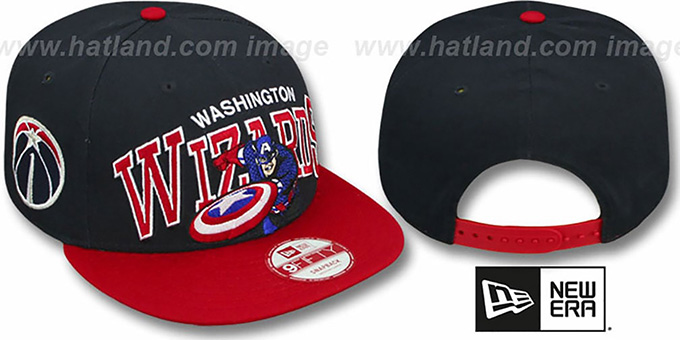 Wizards 'CHALK-UP HERO SNAPBACK' Navy-Red Hat by New Era