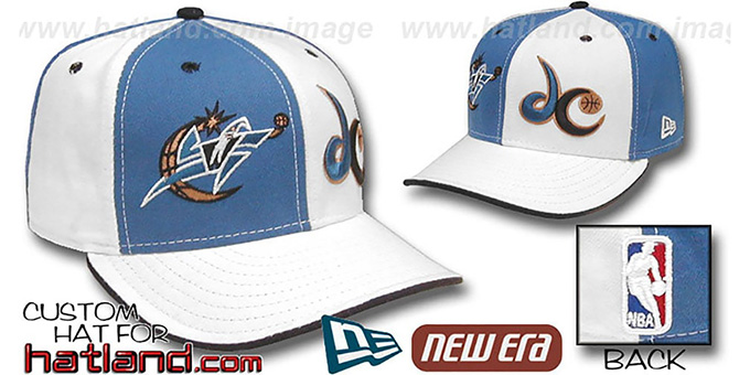 Wizards 'DOUBLE WHAMMY' Blue-White Fitted Hat