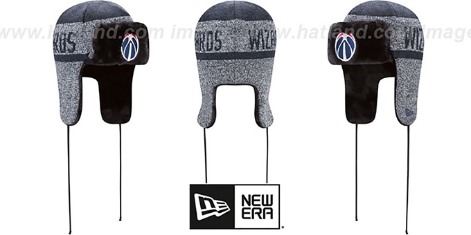 Wizards 'FROSTWORK TRAPPER' Navy Knit Hat by New Era