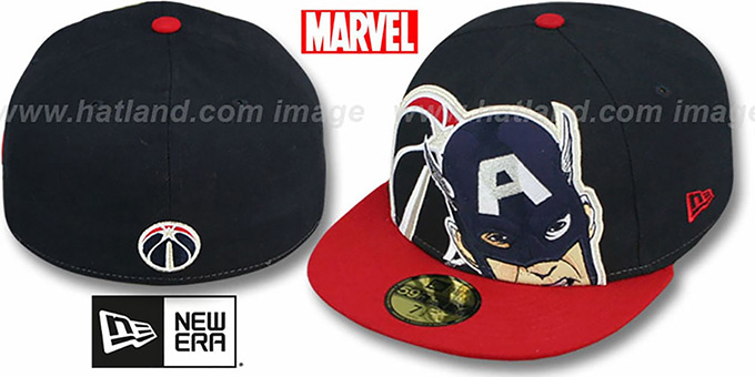 Wizards 'HERO-HCL' Navy-Red Fitted Hat by New Era