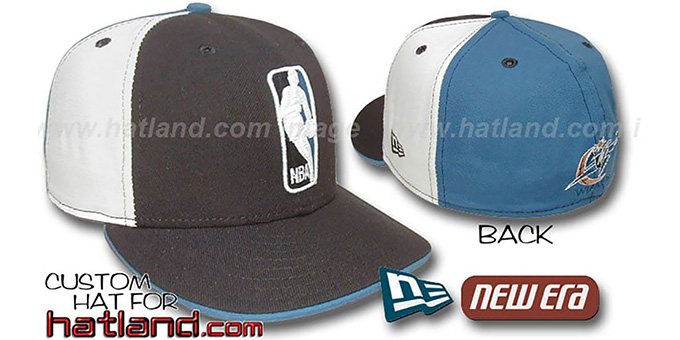 Wizards 'LOGOMAN' Black-White-Blue Fitted Hat by New Era