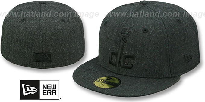 Wizards 'TOTAL TONE' Heather Black Fitted Hat by New Era