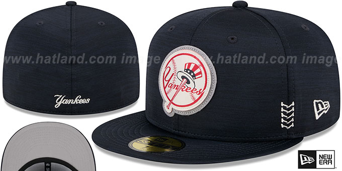 Yankees '2024 ALTERNATE CLUBHOUSE' Heather Navy Fitted Hat by New Era