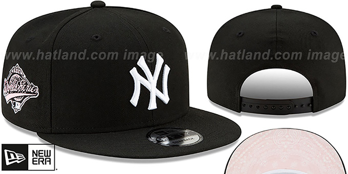 Yankees 'BANDANA PINK BOTTOM SNAPBACK' Black Hat by New Era