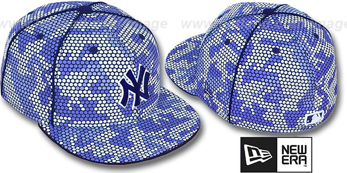 Yankees 'BLUE DOT-CAMO' Fitted Hat by New Era