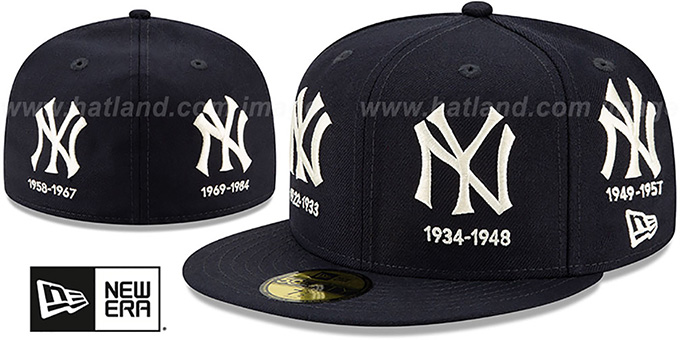 Yankees 'COOPERSTOWN EVOLUTION-2' Navy Fitted Hat by New Era