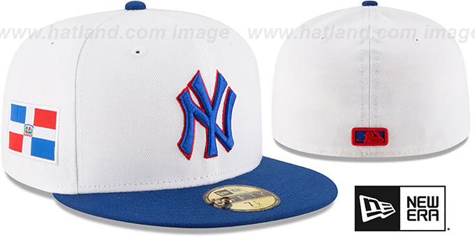 Yankees 'COUNTRY COLORS' White-Royal Fitted Hat by New Era