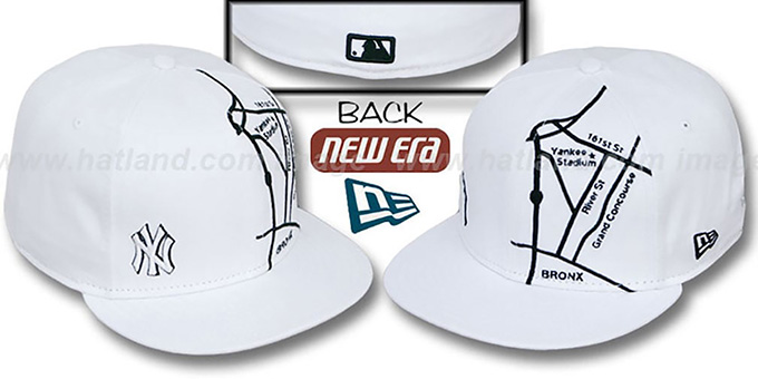 Yankees 'GPS' White-Black Fitted Hat by New Era