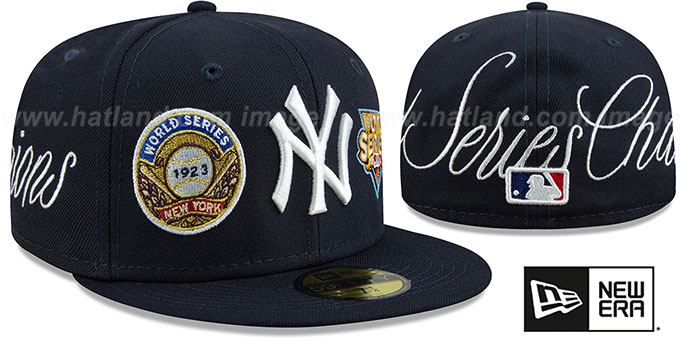 Yankees 'HISTORIC CHAMPIONS' Navy Fitted Hat by New Era