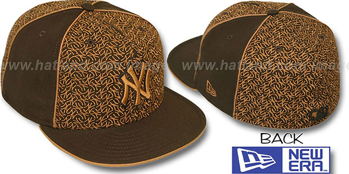 Yankees 'LOS-LOGOS' Brown-Wheat Fitted Hat by New Era