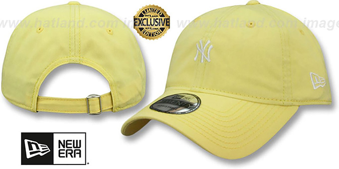 Yankees 'MINI BEACHIN STRAPBACK' Light Yellow Hat by New Era