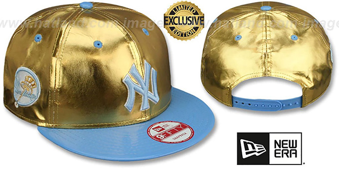 Yankees 'POSH SNAPBACK' Gold-Sky Hat by New Era