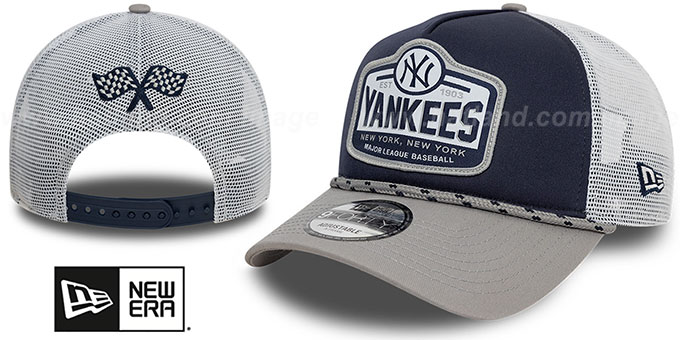 Yankees 'RALLY DRIVE A-FRAME TRUCKER SNAPBACK' Navy-White Hat by New Era