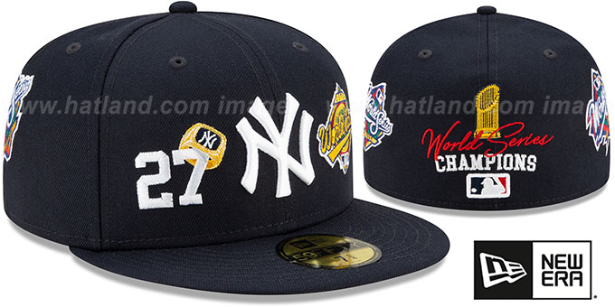 Yankees 'RINGS-N-CHAMPIONS' Navy Fitted Hat by New Era