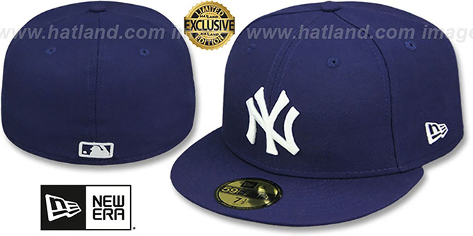 Yankees 'TEAM-BASIC' Navy-White Fitted Hat by New Era