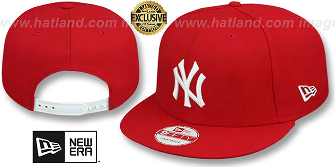 Yankees 'TEAM-BASIC SNAPBACK' Red-White Hat by New Era