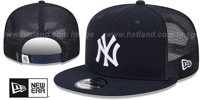 Yankees 'TEAM-BASIC TRUCKER SNAPBACK' Navy Hat by New Era