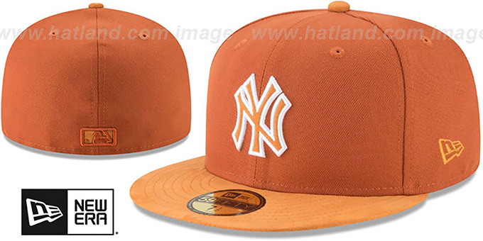 Yankees 'TONAL-CHOICE' Burnt Orange Fitted Hat by New Era