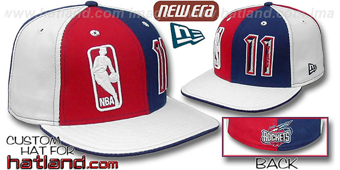 Yao Ming 'DOUBLE WHAMMY' Red-Navy-white Fitted Hat