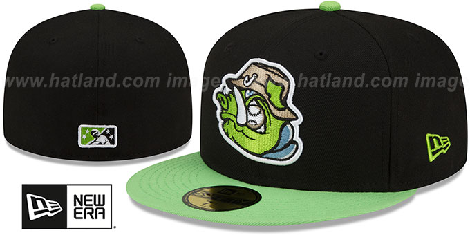 Yard Goats 'THEME NIGHT' Black-Lime Fitted Hat by New Era