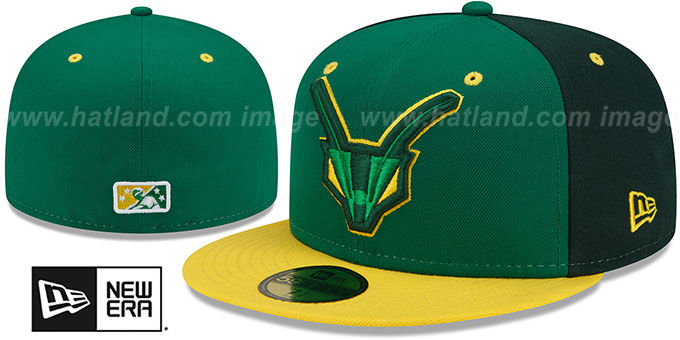 Yard Goats 'THEME NIGHT' Green-Gold Fitted Hat by New Era