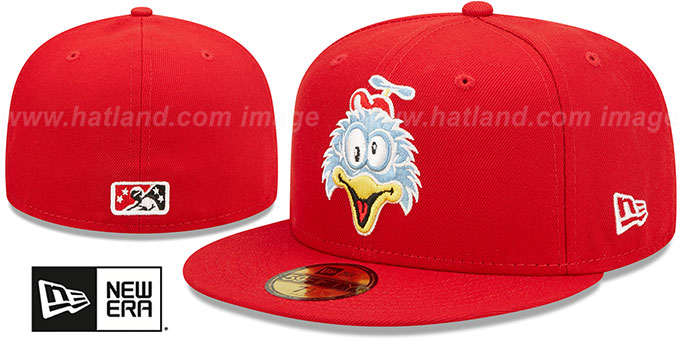 Yard Goats 'THEME NIGHT' Red Fitted Hat by New Era