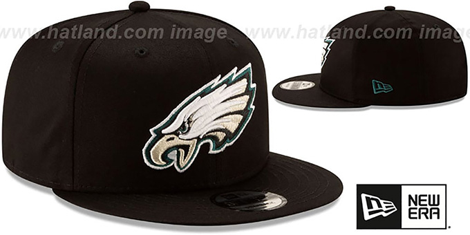 Philadelphia Eagles TEAM-BASIC SNAPBACK Black Hat by New Era