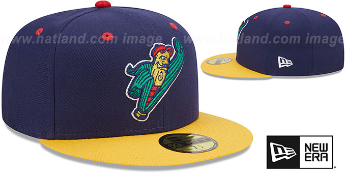 Cedar Rapids Kernels MILB MARVEL DEFENDERS Navy-Gold Fitted Hat