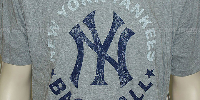 Mitchell And Ness Yankees Fan Vintage Grey T-shirt