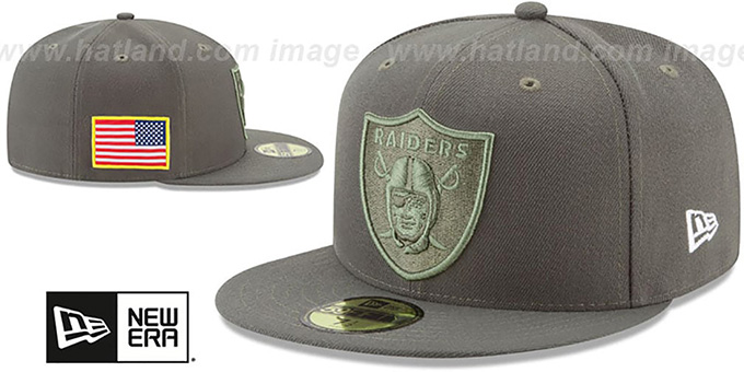 raiders salute to service hat