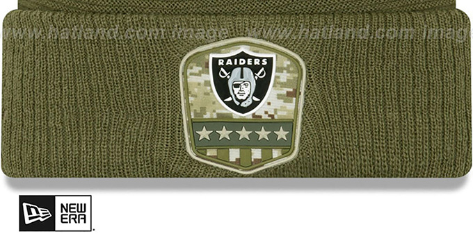 raiders salute to service hat