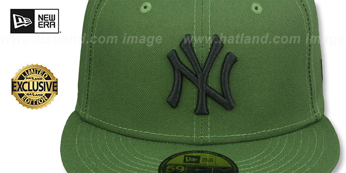 army green yankees hat