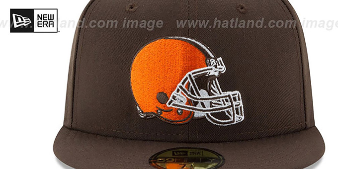 Cleveland Browns NFL TEAM-BASIC Brown Fitted Hat By New Era