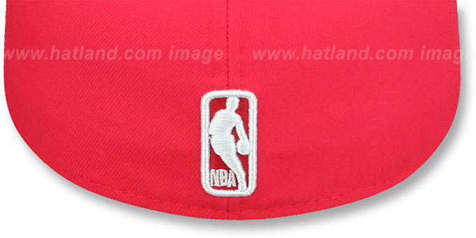 Los Angeles Lakers URBAN CAMO-BOTTOM Lava Red Fitted Hat