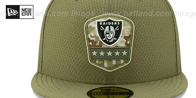 raiders salute to service hat