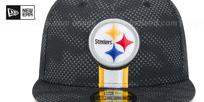 Pittsburgh Steelers 2024 NFL SIDELINE Black Fitted Hat