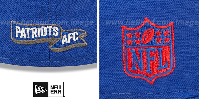 New England Patriots 2022 NFL THROWBACK SIDELINE Royal Fitted Hat