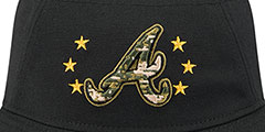 Braves 2024 ARMED FORCES STARS N STRIPES BUCKET Hat by New Era - 3rd View