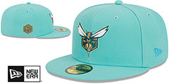 Hornets 23-24 ALTERNATE CITY-EDITION Fitted Hat by New Era - 2nd View