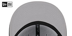 Nets 2023 ALTERNATE NBA DRAFT Grey-Black Fitted Hat by New Era - 5th View