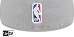 Bulls 2023 ALTERNATE NBA DRAFT Grey-Red Fitted Hat by New Era - 4th View