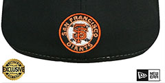 Giants HBH ZOOM Black Fitted Hat by New Era - 4th View