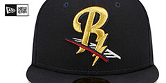 RailRiders MILB ONFIELD HOME Navy Fitted Hat by New Era - 3rd View