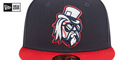 Drillers THEME NIGHT Navy-Red Fitted Hat by New Era - 3rd View