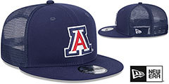 Arizona TEAM-BASIC TRUCKER SNAPBACK Navy Hat by New Era - 2nd View