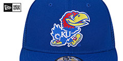 Kansas TEAM-BASIC TRUCKER SNAPBACK Royal Hat by New Era - 3rd View