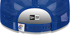 Kansas TEAM-BASIC TRUCKER SNAPBACK Royal Hat by New Era - 4th View