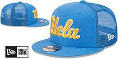 UCLA TEAM-BASIC TRUCKER SNAPBACK Sky Hat by New Era - 2nd View