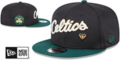 Celtics MESH-CROWN SNAPBACK Black-Green Hat by New Era - 2nd View